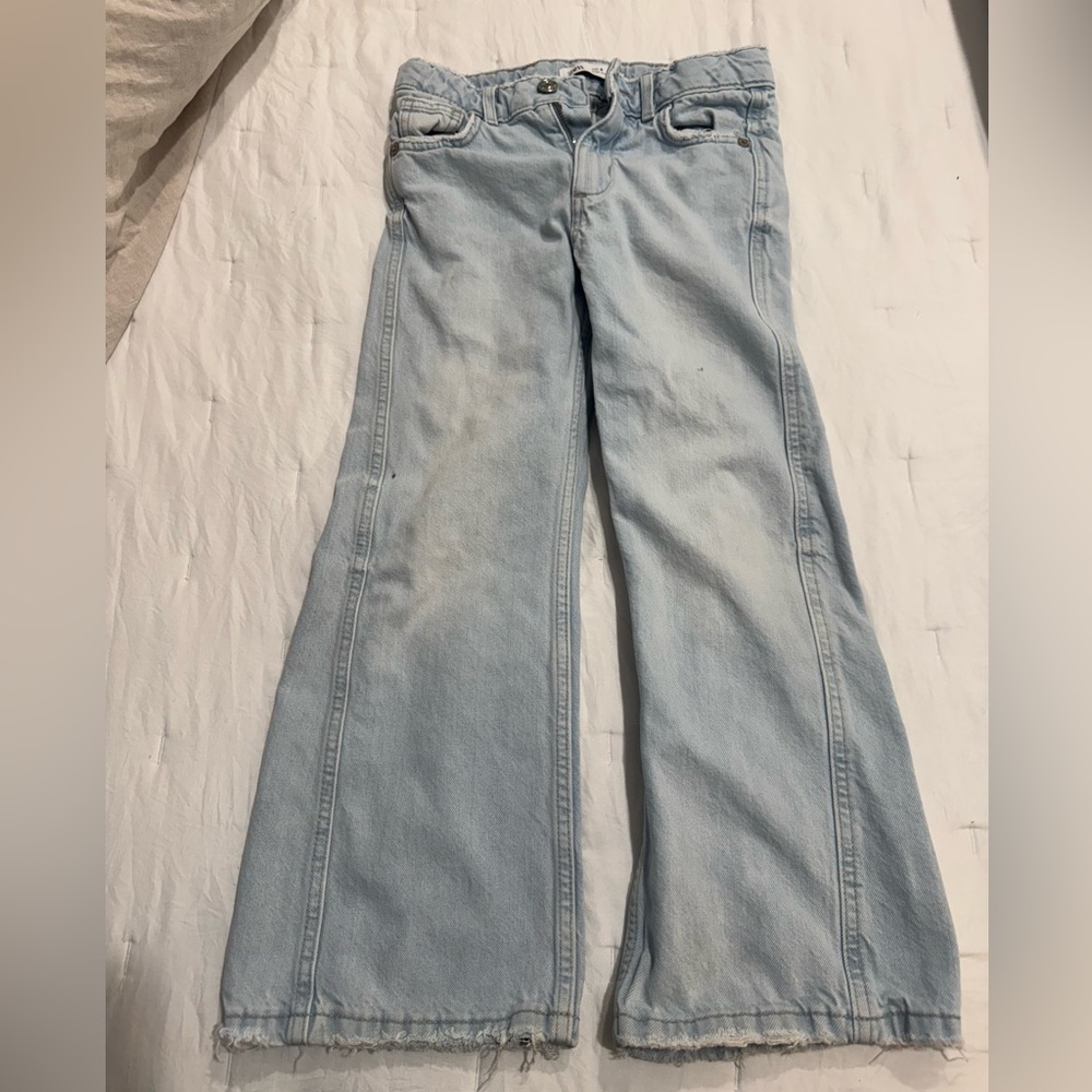 Zara kids girls flare jeans 8